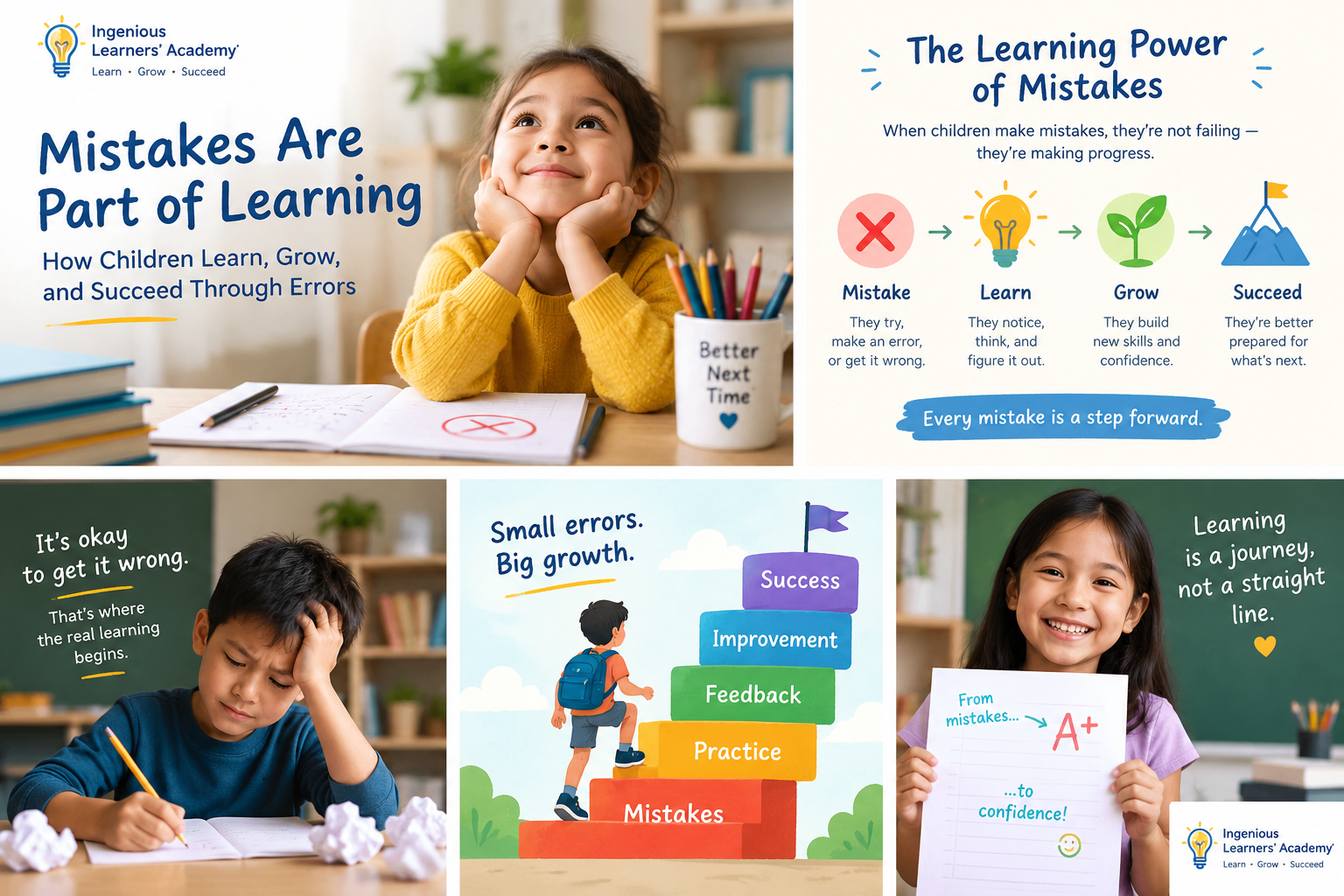 Mistakes Are Part of Learning: How Children Learn, Grow, and Succeed Through Errors
